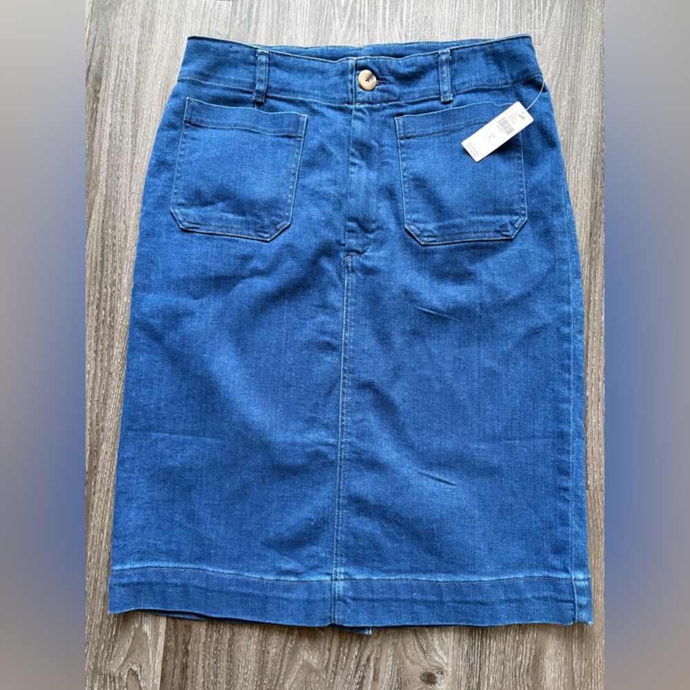 Maeve Blue Pencil Skirt